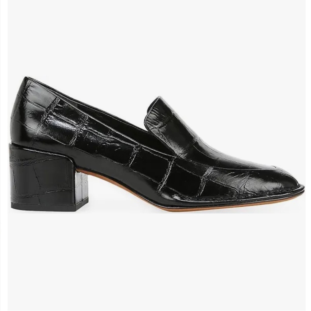New! Vince Millie Alligator Emossed Loafer-6